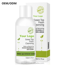 OEM/ODM private label green tean refresh oil control cosmetics and skin care make up remover water